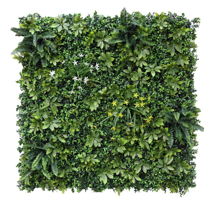 Umělá živá zelená stěna ŠEFLERA 1, 100 x 100cm