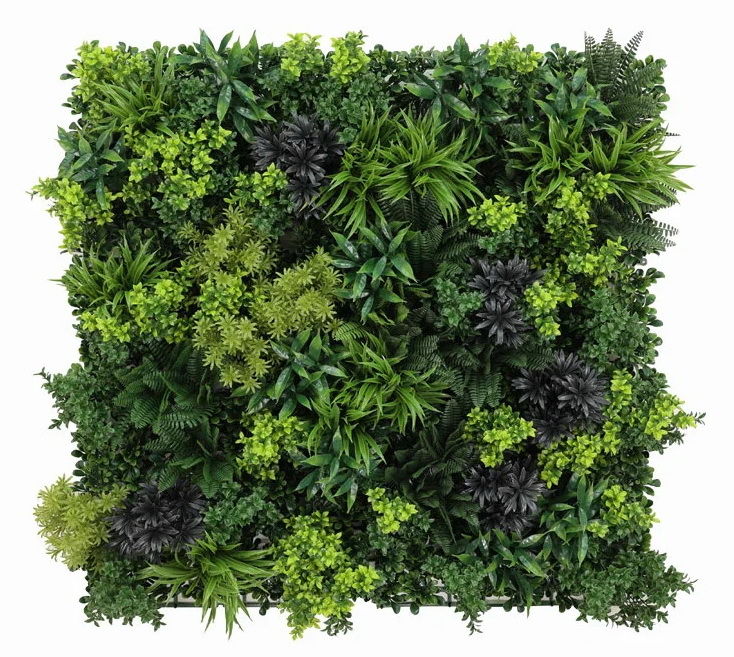 Umělá živá zelená stěna FANTASY, 100 x 100cm