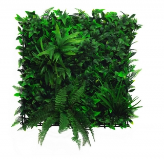 Umělá živá zelená stěna JUNGLE, 50 x 50cm, plocha 0,25m2